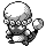 A big-eyed baby dinosaur wearing an eggshell on its head.